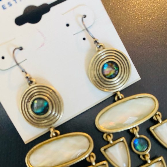 Fun Turquoise Tassel Earrings - Picture 3 of 3